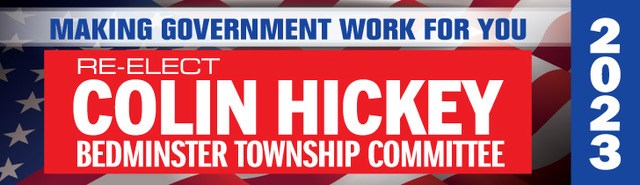 Re-Elect Colin Hickey | Bedminster Township Committee | Making Government Work For You